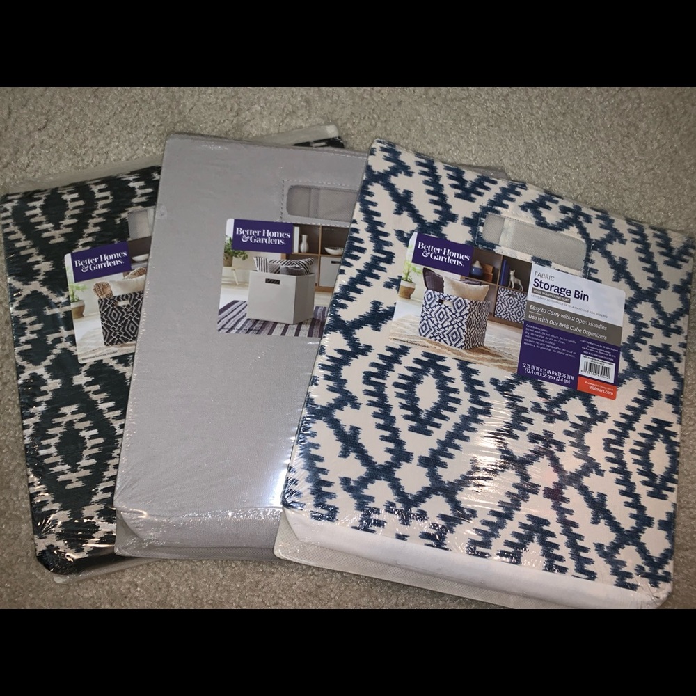 Better Home & Garden Collapsible Storage Bins